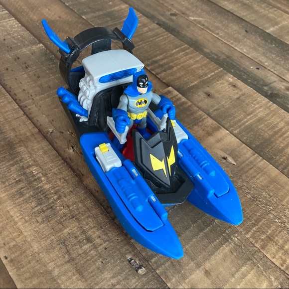 Imaginext Batman Spaceship & Robin DC Superhero Set of 3 with Two Characters - Picture 5 of 13